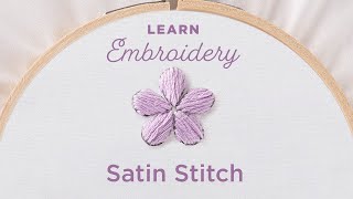 Embroidery 101:  How to Embroider a Satin Stitch