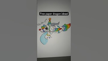 Free paper dragon puppet ideas!! ✨⭐️ #dragonpuppeteer #freedragonideas #paper #dragon #ideas #puppet