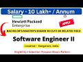 HPE Off Campus Drive for Freshers 2025/2026 Software Engineer II | Salary 10-15 LPA+ #freshersjobs