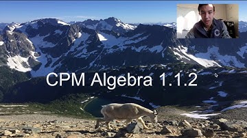 CPM Algebra 1.1.2