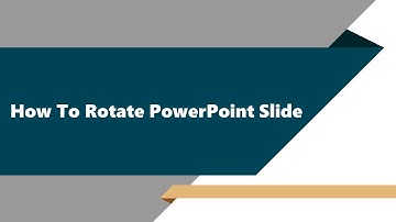 How to change page orientation in PowerPoint