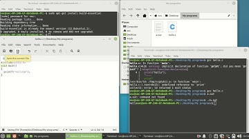 How to run a C code in gcc (1 of 2)