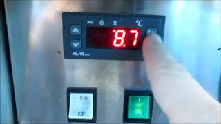 Vetrina da banco refrigerata impostazione temperatura