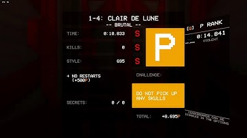 Daily ULTRAKILL P-rank until I get HRT (day 42 | 1-4)