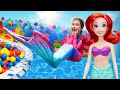 Disney princess Ariel doll & Disney princess girl - Kids pretend play Disney princesses.