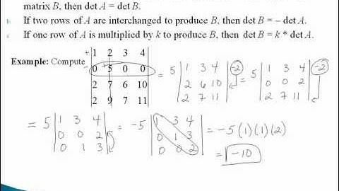Linear Algebra Section 3.2 Video