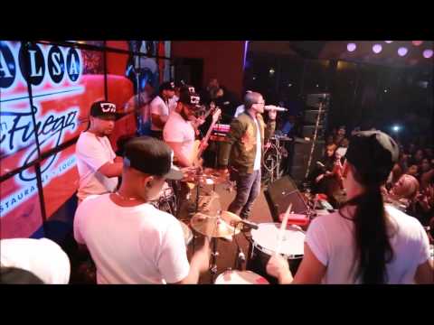 Don Miguelo Live on Stage at Salsa Con Fuego.