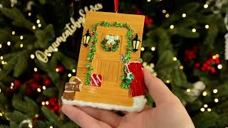 Ornaments By Elves Personalized Rustic Country Door Cabin Housewarming Ornament Obe-Or1374