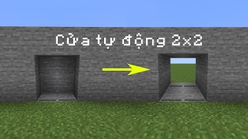 Cách Làm Cửa Tự Động 2X2 Siêu Đơn Giản Trong Minecraft (Java+Bedrock) | Chubby Steve MC