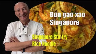 (Eng Sub) Bún gạo xào Singapore Singapore Stirfry Noodle