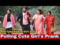 Pulling Cute Girl&#39;s Prank in Kolkata - Best Funny Prank on girls 2024 | The Crazy Infinity