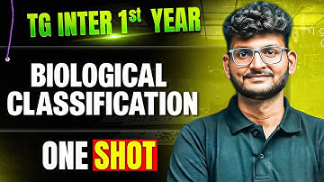 Biological Classification One Shot in Telugu | TG Inter 1st Year | Botany | IPE & EAPCET