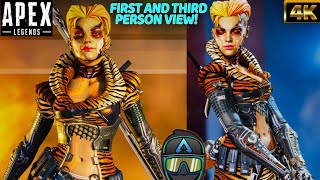 New Apex Legends Loba Tigress Legendary Skin Showcase In First & Third Person With All Emotes! #4K​