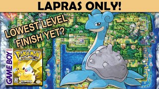 Solo Lapras Challenge - What Level Can Lapras Beat Pokemon Yellow At?