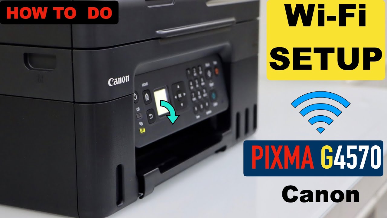 Canon Pixma G4570 Printer WiFi Setup, Connect To Home or Office Wireless  Network! - YouTube