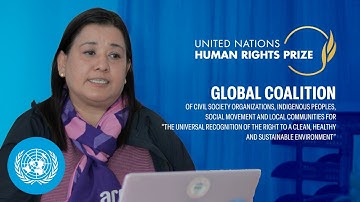 UN Human Rights Prize Winner: The Global Coalition for the Right to a Healthy Environment