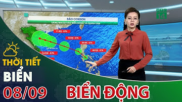 Thời tiết biển 08/09/2021: Sáng sớm mai, bão CONSON sẽ vào biển Đông, thời tiết biển xấu| VTC14