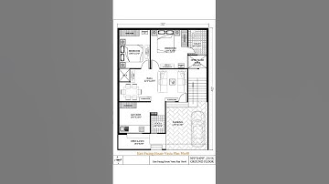 30x40 east facing house plan | 30x40 2 bedroom house plan #housedesign #houseplans #homeplan #2bhk