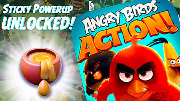 BRAND NEW STICKY POWER-UP - Angry Birds Action Gameplay - Levels 34 - 37 Completed (IOS/Android)