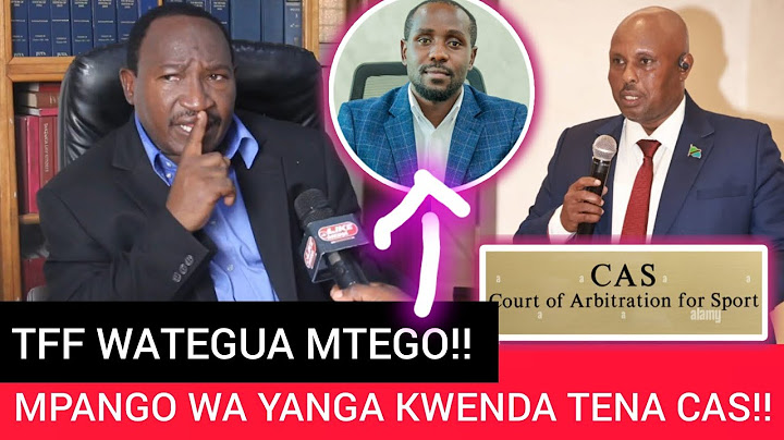 MWANASHERIA- YANGA WATARUDI TENA CAS!! TFF WASTUKAQ