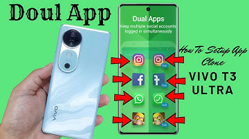 How to app clone in vivo t3 ultra 5g/vivo t3 ultra 5g doul app settings/ dual app kaise chalaye