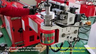 Bending chairs push bending CNC bender doblado de tubo cuadrado гибка квадратной трубы uốn ống vuông