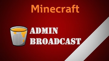 Minecraft: Bukkit Plugin - Admin Broadcast