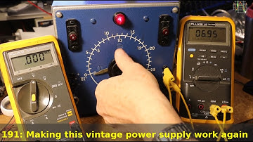 191 - Making this vintage power supply working again
