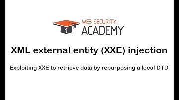 Portswigger XML injection: Exploiting XXE to retrieve data by repurposing a local DTD #54