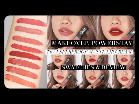 SWATCH SEMUA WARNA! MAKEOVER COLOR HYPNOSE CREAMY LIPMATTE. 