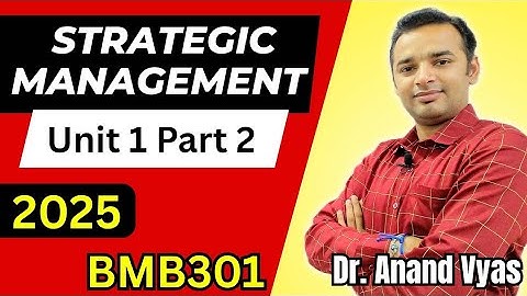 Strategic Management Unit 1 part 2 | Strategic Decision Making | Meaning of Corporate Governance 