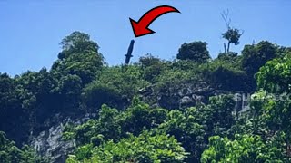 A Giant Sword Impaled in Mount Citatah, West Bandung, Indonesia