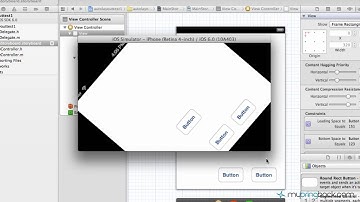 iOS 6 Tutorial Auto Layout pt2 - Constraints Xcode 4.5