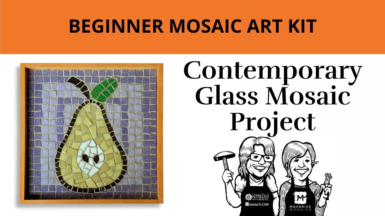 Beginner Mosaic Art Kit: Contemporary Glass Mosaic Project 