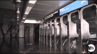 Raw: Sandy Leaves NYC Subways Flooded