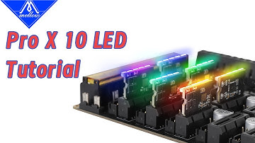 Mellow for DIY 3d printer Pro X 10 board LED Tutorial#3dprinting #diy #3dprinter #3d