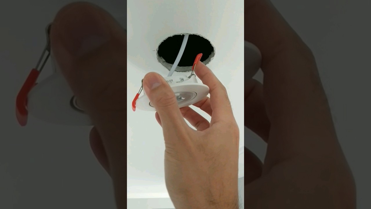 This shows how to replace downlight spot led lamp at the gypsum ceiling #shorts