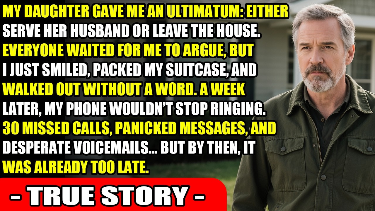 My Daughter Gave Me An Ultimatum—Serve Her Husband Or Leave—So I Packed...