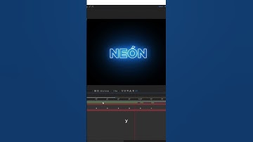 Efecto neón en textos en After Effects. #aftereffects #animation #text #neon