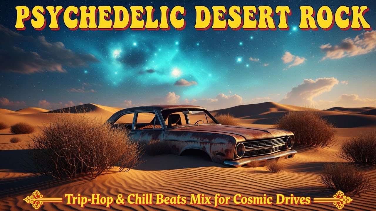 Psychedelic desert rock - Celestial Ruins of the Last Ride 🎧 | Cosmic Chillout Soundscap