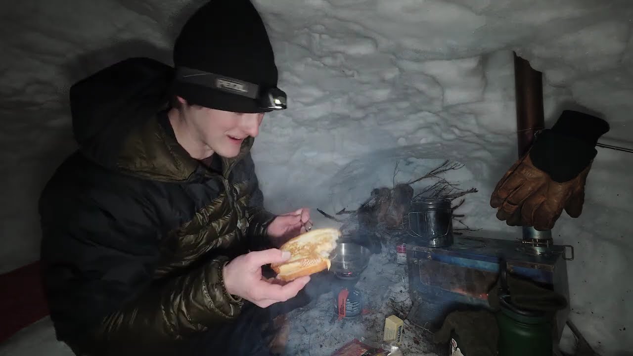 The Blizzard Came Overnight | Igloo Camping in Alaska