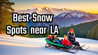 Best Places for SNOW near Los Angeles | SoCal | LA from Aerial Drone View