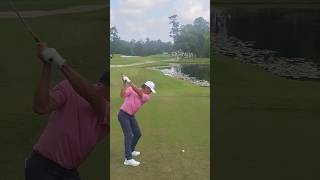 One hole, five different pros, five different swings
