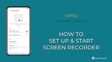 How to Set up and Start Screen recorder - Oppo [Android 11 - ColorOS 11]