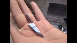 How To Make A Miniature Kitchen Knife (Tutorial )