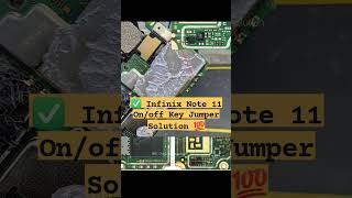 ✅️ Infinix Note 11 On/off Key Jumper Solution | Power Button Jumper 💯