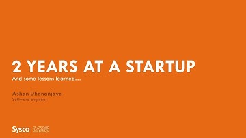 Two Years at a Startup || Innovation Session