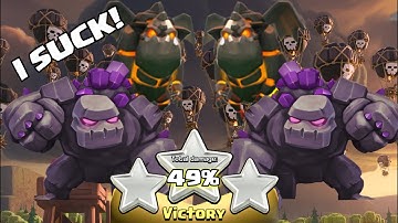 Clash of Clans | GoLaLoon Attack Strategy! Farming Dark Elixir! "49% FAIL!" WTF!