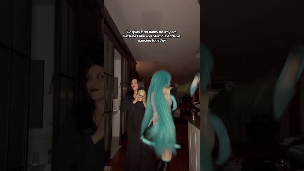 me & bro in Fortnite 😝 #hatsunemiku #hatsunemikucosplay #miku #fortnite #addamsfamily #wednesday