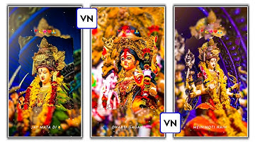 Trending Navratri Video Editing Vn App || Durga Puja Status Video Editing Tutorial Vnapp ||